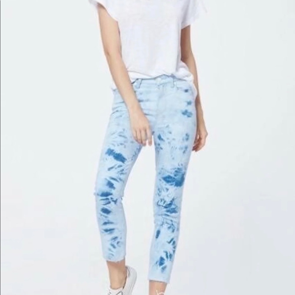 Paige Denim Hoxton Tie-Dye Slim Crop. NWT. 27